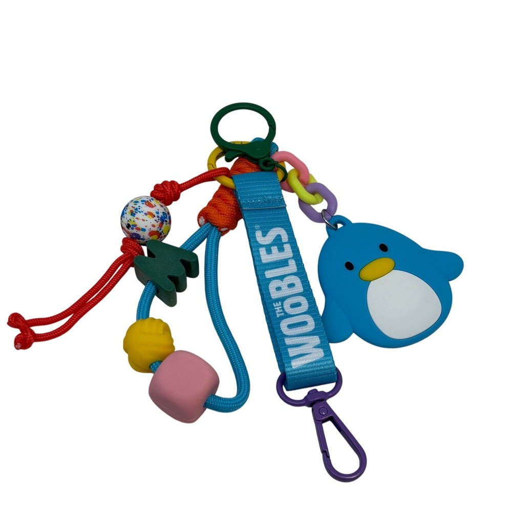 2026 The Woobles Wagon Tour Bag Charm Blue Pierre Penguin Keychain New Exclusive